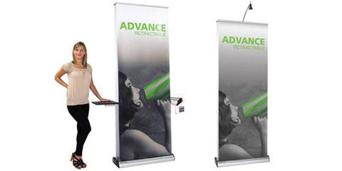 Advance Double Sided Retractables 31.5" W by 83.35" H