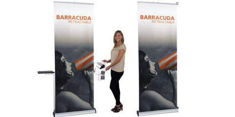 Barracuda Retractable Banner Stand 31.5" W by 83.35" H