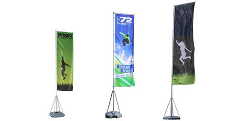 Mondo 13,17 and 23 Foot Tall  GIANT Outdoor Flag Displays