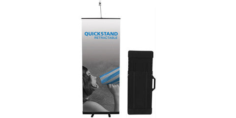 Quick Stand Retractableand Hard Case 31.5" W by 78.25" H