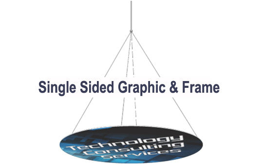10 Foot Single Sided Graphic and Frame Horizontal Display