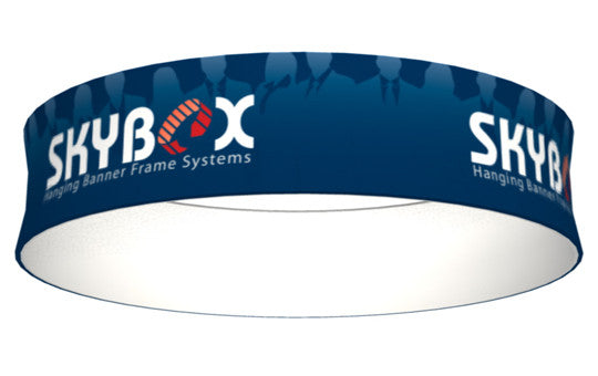 10 Foot by 72 Inch Circle Round Hanging Banner Outside Graphic Package