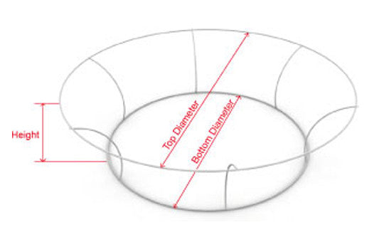 14 foot by 48 inch Tapered Circle Hanging Banner Display Frame