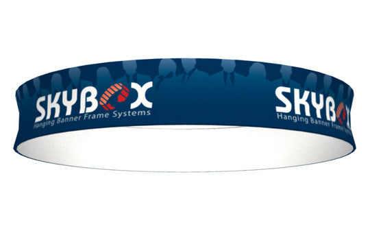 20 Foot by 24 Inch Circle Round Hanging Banner Outside Graphic Package