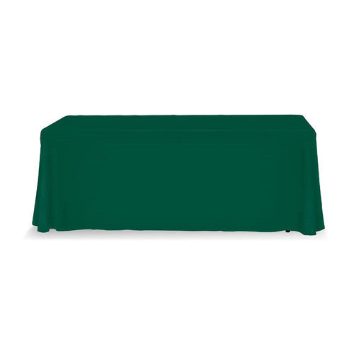 6 Foot Custom Table Throw Cover Stock Color Green