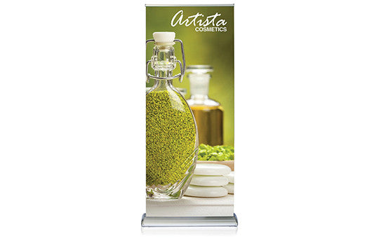 Double Step Retractable Banner Stand 36 inch wide double sided