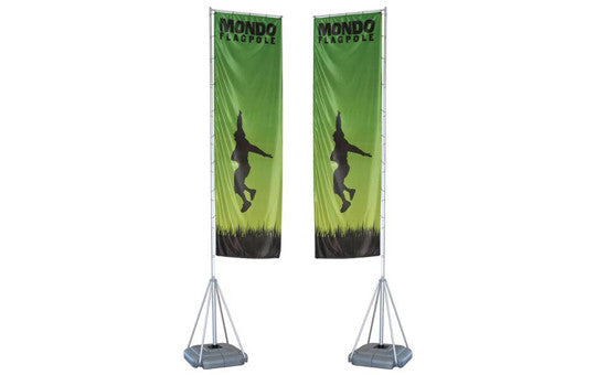 Mondo Flag Display 17 Foot Double Sided Flag and Stand Combo
