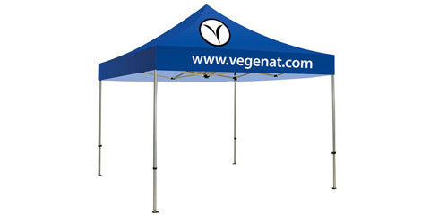One and Two Color Logo 10 x 10 Foot Custom Canopy Tents