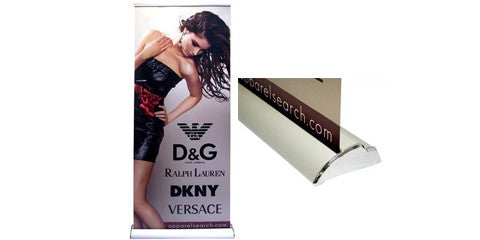 Contour Retractable Banner Stand 33.5" W by 69" H to 92" H