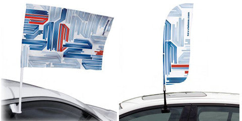 Custom Printed Car Flags - Many Shapes And Sizes