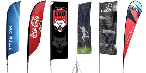 Flags - Teardrop, Feather, Mondo, Mamba, Backpack, Car and More!