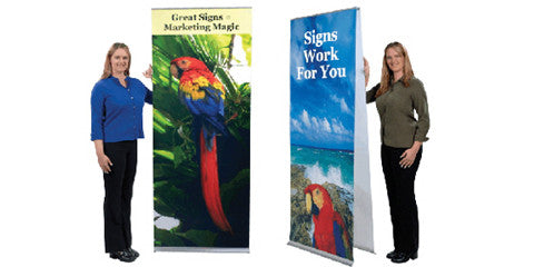 Flexi Single and Double Sided Stands 24" to 48" wide by up to 94" tall