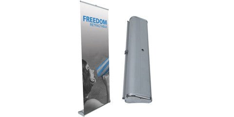 Freedom Retractable Banner Stand 31.25" W by 79.25" H