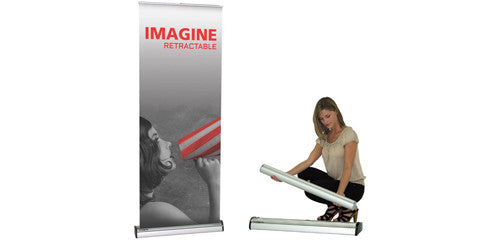 Imagine Retractable Banner Stand 31.5" W by 83.35" H