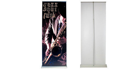 Steppy Retractable Banner Stands 33.5" W by 69" H to 92" H
