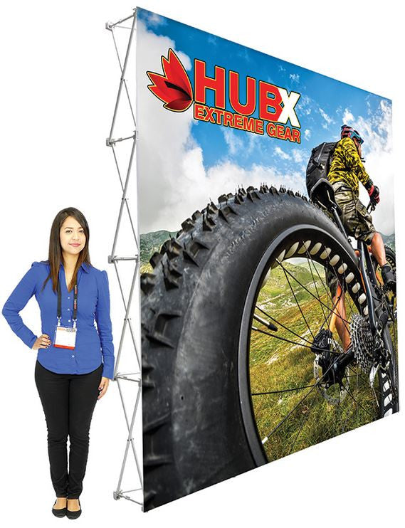 RPL Pop-Up Display 10' W x 10' H Straight Graphic and Frame Combo no End-Caps