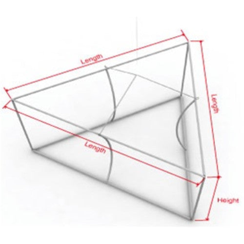 5 Foot by 48 inch Triangle Hanging Banner Display Frame Only