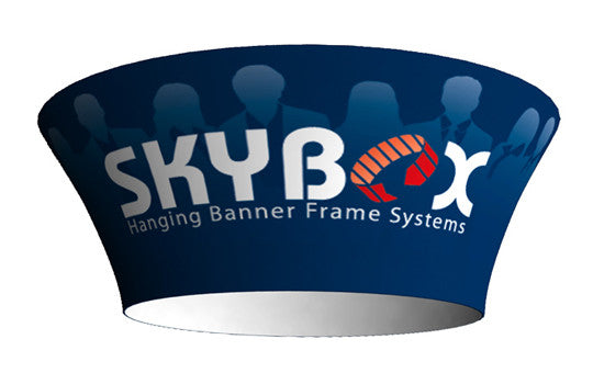 12 foot by 48 inch Tapered Circle Hanging Display Outside Graphic Package Combo