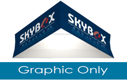 15 Foot by 60 Inch Triangle Hanging Banner Display Outside Graphic Only