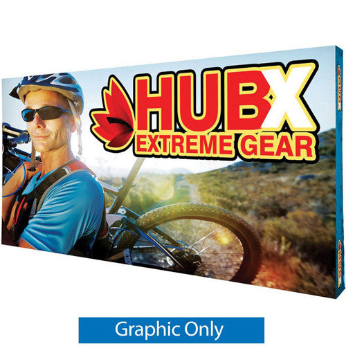 RPL Pop-Up Display 15' W x 89" H Straight Graphic Only with End-Caps