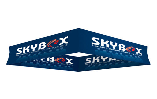 15 Foot by 72 Inch Square Hanging Banner Display Inside Outside Graphic Package