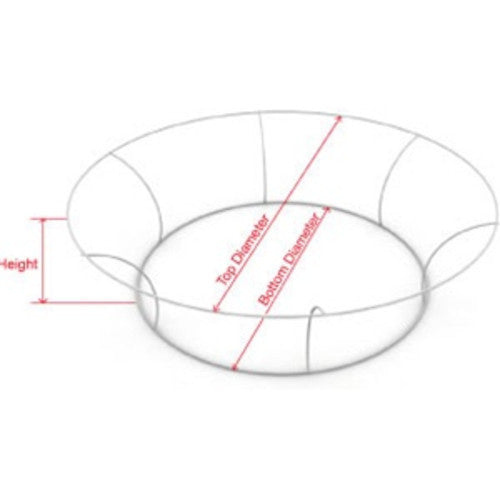 Tapered Circle Hanging Display Frame