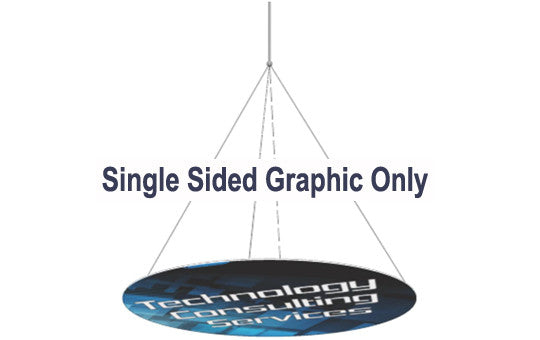 18 Foot Single Sided Horizontal Hanging Display Graphic Only
