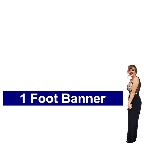 1 Foot Tall By Various Widths Wide Custom Vinyl Banners