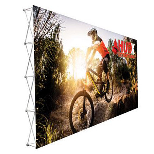 RPL Pop-Up Display 20' W x 10' H Straight Graphic and Frame Combo no End-Caps