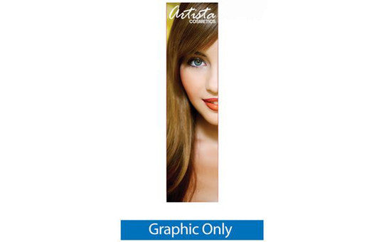 24 inch by 85 and 92 inch high Silverstep Retractable Banner Stand Graphic Only