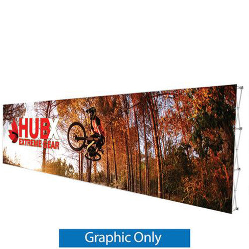 RPL Pop-Up Display 30' W x 89" H Straight Graphic Only no End-Caps