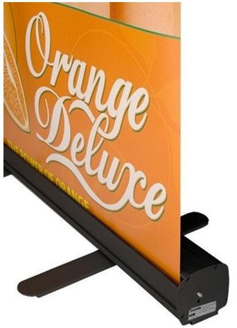 33.5 inch econoroll retractable banner stand with black back