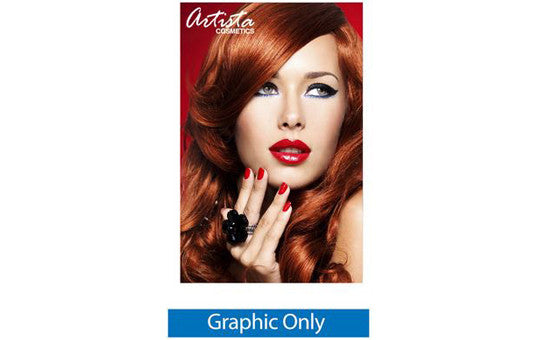 60 inch by  69 inch 80 inch and 92 inch high Silverstep Retractable Banner Stand Graphic Only