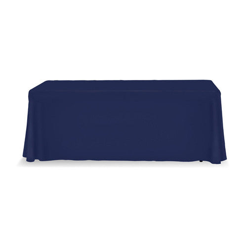 6 Foot Custom Table Throw Cover Stock Color Blue