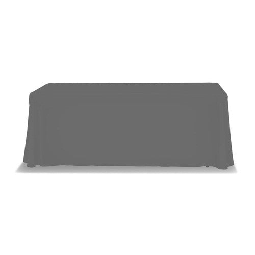 6 Foot Custom Table Throw Cover Stock Color Gray