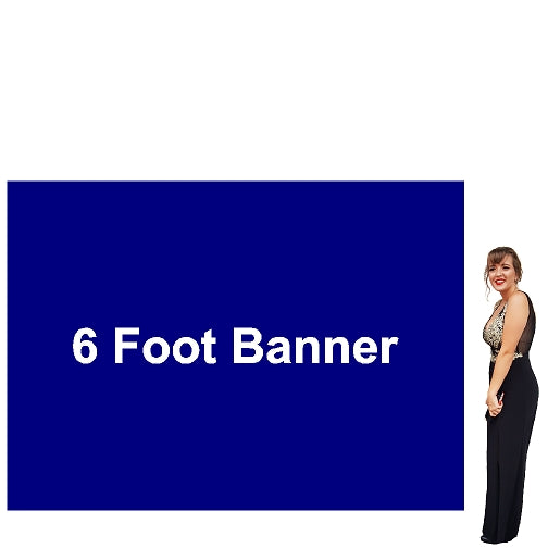 6 Foot Tall By Various Widths Custom Vinyl Banners - Lets Go Banners
