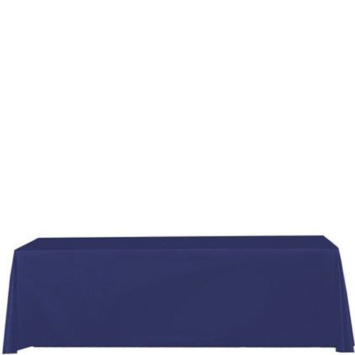 8 Foot Custom Table Throw Cover Stock Color Blue