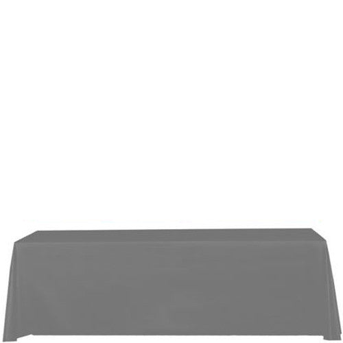 8 Foot Custom Table Throw Cover Stock Color Gray