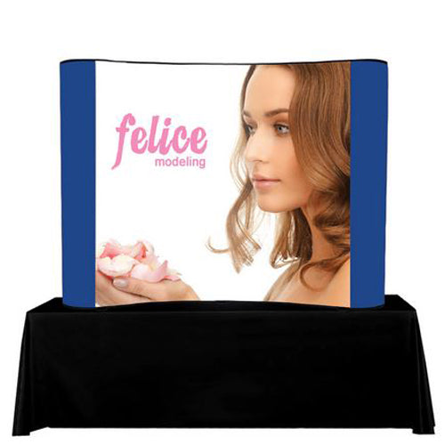 Tabletop 8 Foot Pop Up Trade Show Display Center Graphic Package (PVC)