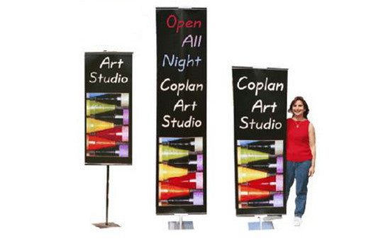 Adjustable Double Sided Banner Stands