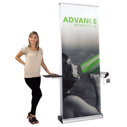 Advance Double Sided 31.5” W by 83.35” H Retractable Banner Stand