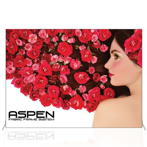 Aspen Fabric Frame 10 foot Backwall Frame And Double Sided Graphic Combo