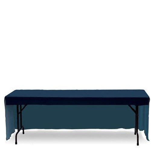 Back side of 8 foot 3 sided stock color table covers