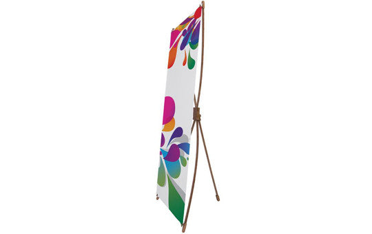 Bamboo X Banner Stand 2 foot by 5 foot Opaque Graphic Only