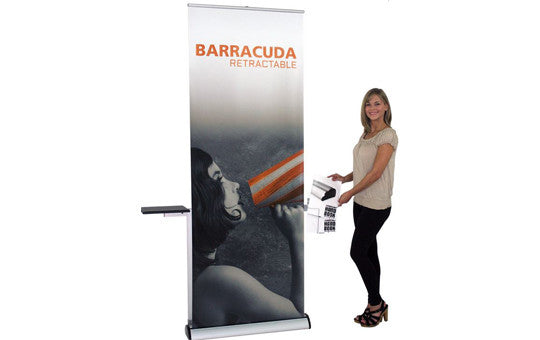 Barracuda 31.5” W by 83.35” H Tension Control Retractable Stand