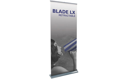 Blade LX 33.5" W by 83.25” H Single Sided Retractable Banner Stand
