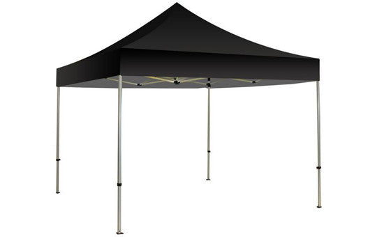 tent top 10 Black Blank 10 x 10 Foot Canopy Tent and Frame Combo