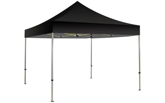 Black Blank 10 x 10 Foot Canopy Tent and Frame Combo