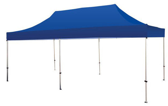 Blue Blank 20 x 10 Foot Canopy Tent and Frame Combo