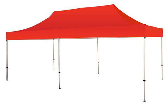 Red Blank 20 x 10 Foot Canopy Tent and Frame Combo